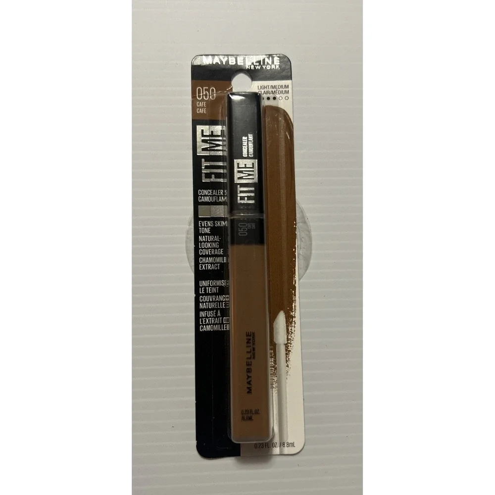Maybelline Fit Me Concealer 050 Cafe 0.23oz Brown Natural Coverage Modern